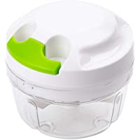 Los mejores  - Mini Picadora de Verduras，Picadora Manual de Alimentos con cordón- multifunción Cocina batidora de Mano- Vegetal…